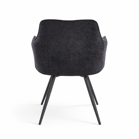 krzesło MIREA czarne tył oparcia