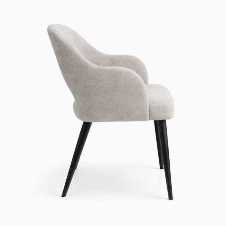 krzesło do jadalni MELIA ZOYA 02 widok z boku miękka forma