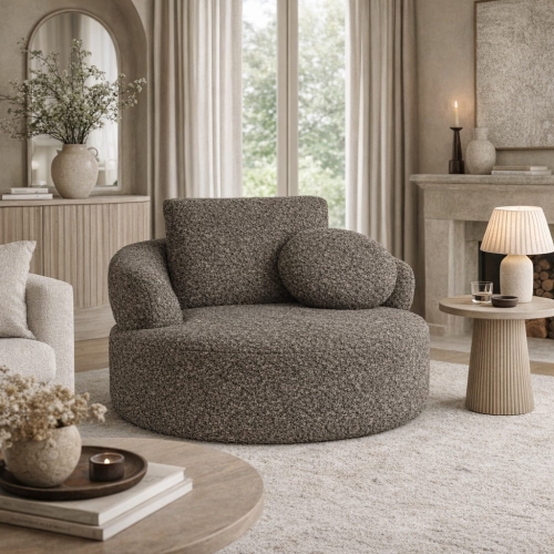 Przejdź do produktu Fotel BUFALO DREAM – miękki fotel tapicerowany do salonu