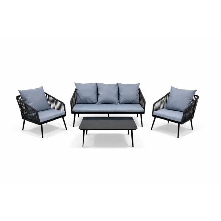 Meble do ogrodu Victoria zestaw 2 fotele sofa i stolik kawowy
