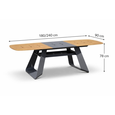 stół ogrodowy nowoczesny aluminium wymiary