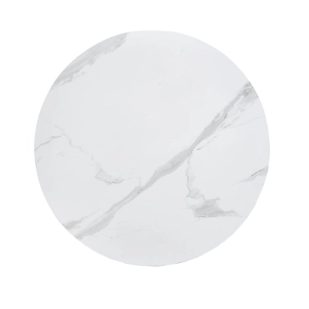 Blat stolika Valenti imitujący biały marmur