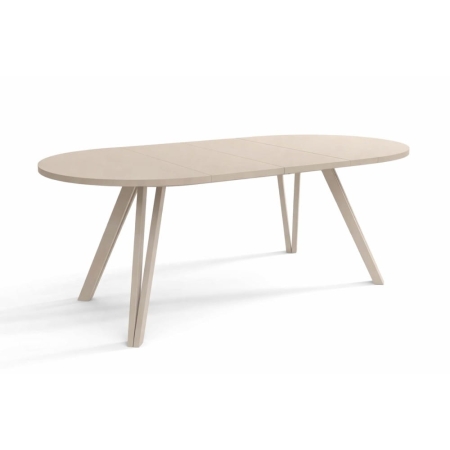 stół Brenna kaszmir okrągły rozkłżony 180 cm