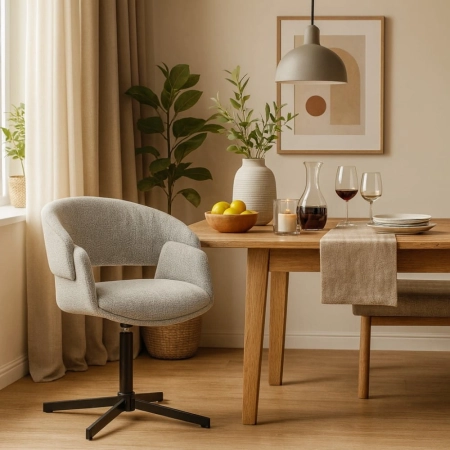 Krzesło tapicerowane obrotowe FROYD SUPREME BIG - aranżacja dla ewoodland.pl