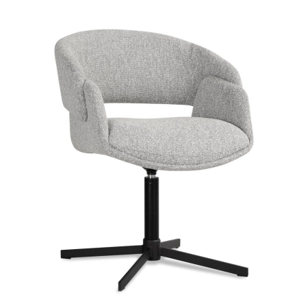 Krzesło Froyd, tapicerowane, obrotowe - widok profilowy ewoodland.pl