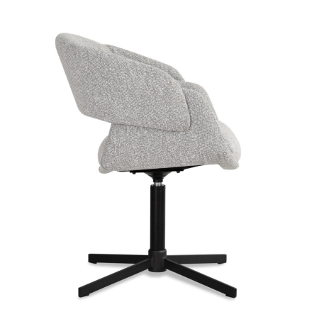 Krzesło Froyd, tapicerowane, obrotowe - widok boku