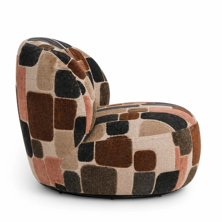 Fotel Namos Mosaic bok tkanina dekoracyjna 3D