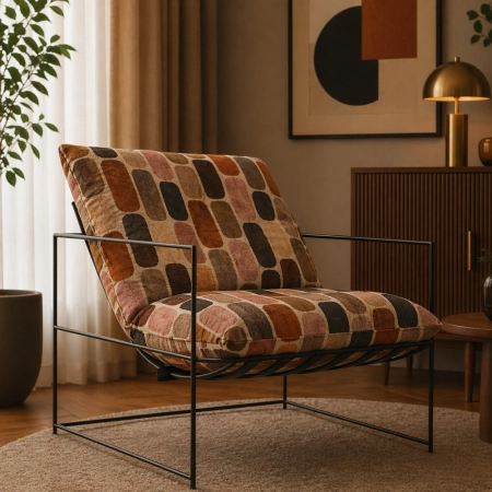 Fotel ELTON MOSAIC premium – aranżacja salon