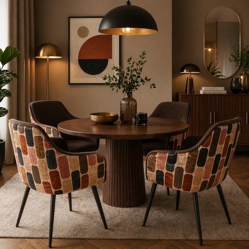 Przejdź do produktu Krzesło RIMO MOSAIC – designerskie krzesło premium z podłokietnikami