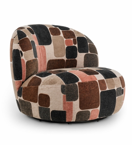 Przejdź do produktu Fotel Namos Mosaic – designerski fotel obrotowy 360° premium