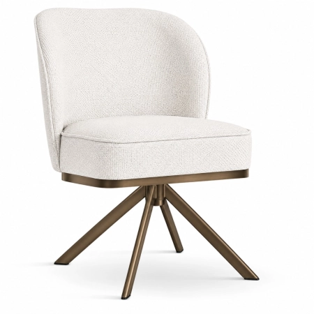 Krzesło premium Aine Pro Supreme twist - widok profilowy bronze podstawa ewoodland.pl