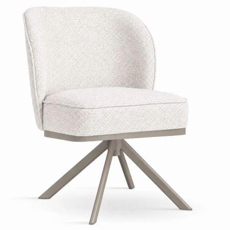 Krzesło premium Aine Pro Supreme twist - widok profilowy taupe podstawa ewoodland.pl