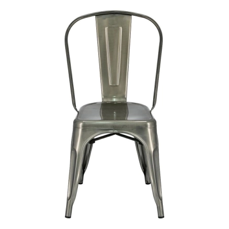 krzesło John metalic widok frontalny cała metalowa konstrukcja ewoodland.pl