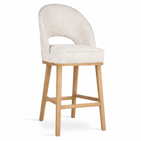 Hoker PONTE PRO SUPREME tapicerowany elegancki na drewnianej nodze ewoodland.pl