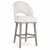 Hoker PONTE PRO SUPREME tapicerowany elegancki na drewnianej nodze taupe ewoodland.pl