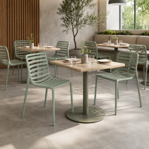 Przejdź do produktu Krzesło zewnętrzne Doga Bistrot miętowe sztaplowane