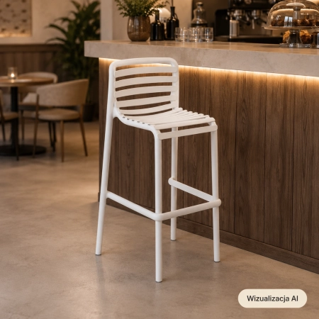 hoker Doga Bianco w aranżacja w restauracji ewoodland.pl