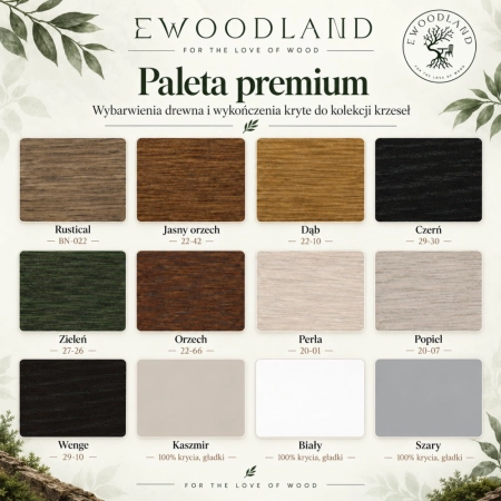 Paleta wybarwienia drewna ewoodland.pl