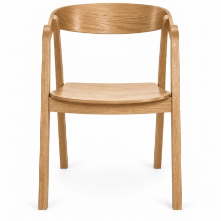 Krzesło HUGO dąb drewniane – ewoodland.pl - front