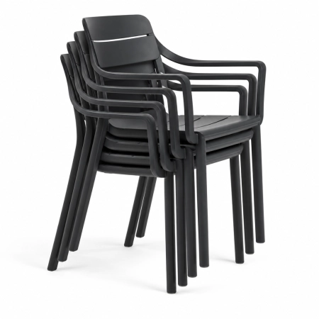 Krzesło Cassia Armchair Antracite sztaplowany ewoodland.pl