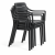 Krzesło Cassia Armchair Antracite sztaplowany ewoodland.pl