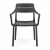 Krzesło Cassia Armchair Antracite widok od przodu ewoodland.pl
