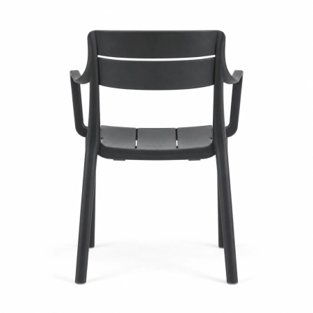 Krzesło Cassia Armchair Antracite widok od tyłu ewoodland.pl
