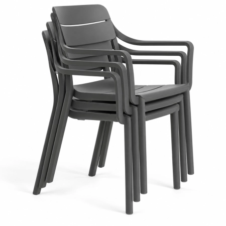Krzesło Cassia Armchair Basalto sztaplowany ewoodland.pl