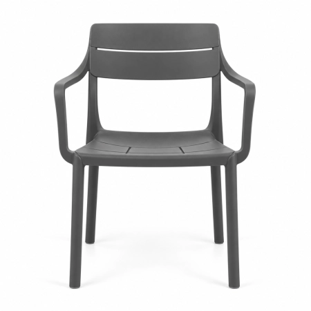 Krzesło Cassia Armchair Basalto widok od przodu ewoodland.pl