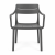 Krzesło Cassia Armchair Basalto widok od przodu ewoodland.pl
