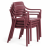 Krzesło Cassia Armchair Borgogna sztaplowany ewoodland.pl