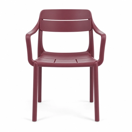 Krzesło Cassia Armchair Borgogna widok od przodu ewoodland.pl