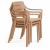 Krzesło Cassia Armchair Cappuccino sztaplowany ewoodland.pl