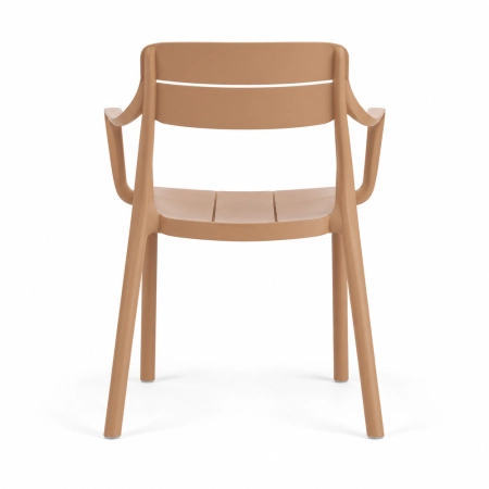 Krzesło Cassia Armchair Cappuccino widok od tyłu ewoodland.pl