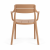 Krzesło Cassia Armchair Cappuccino widok od tyłu ewoodland.pl