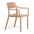 Krzesło Cassia Armchair Cappuccino widok profilowy ewoodland.pl