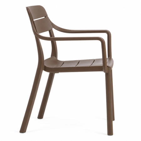 Krzesło Cassia Armchair Tabacco widok z boku ewoodland.pl