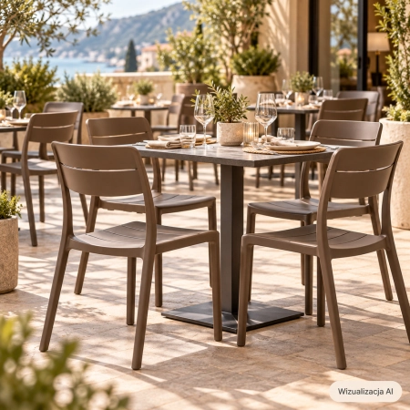 Krzesło Cassia Bistrot Tabacco w nowoczesnej aranżacji ewoodland.pl