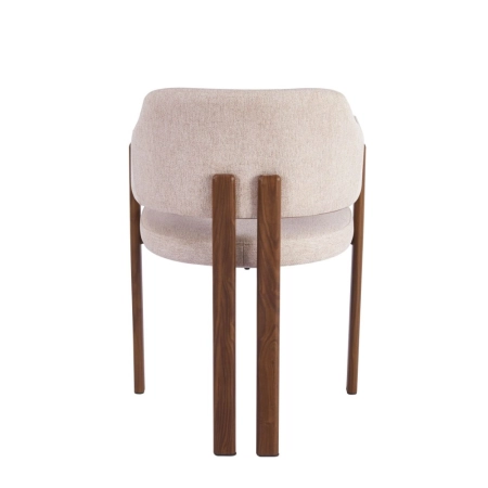 Krzesło MELLO metalowy stelaż walnut – ewoodland.pl