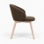 krzesło Lulu na nogach z litego buku widok z boku ewoodland.pl