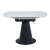 stół Cortona Ceramic 120 cm biały marmur widok frontalny w wersji rozłożonej ewoodland.pl