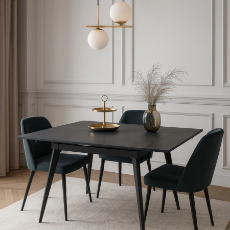 Stół AMARO CERAMIC aranżacja nowoczesnej jadalni ewoodland.pl