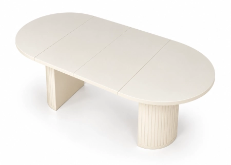 Stół ALMEA CASHMERE 100 cm ryflowana podstawa ewoodland.pl