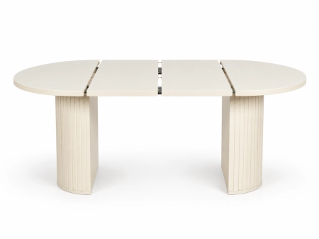 Stół ALMEA CASHMERE 100 cm ryflowana podstawa ewoodland.pl