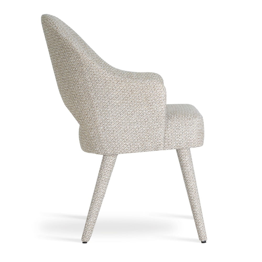 Krzesło tapicerowane GODA SUPREME z tapicerowanymi nogami ewoodland.pl