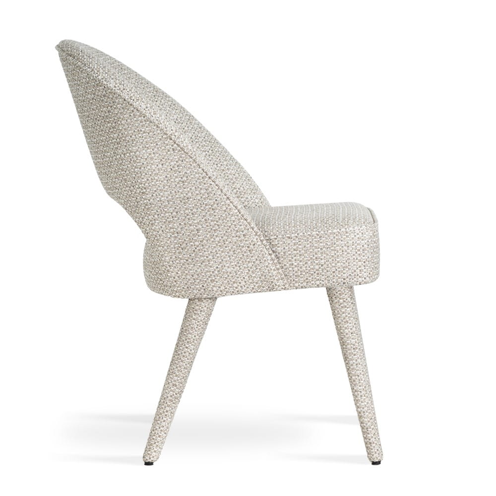 Krzesło PONTE SUPREME SOCK z tapicerowanymi nogami, widok boczny ewoodland.pl