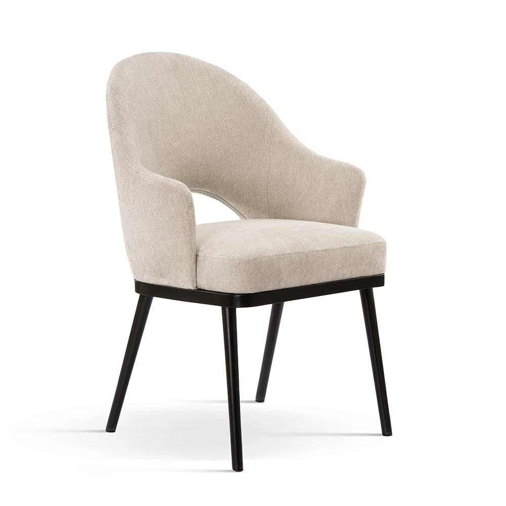 Krzesło tapicerowane GODA PRO - widok profilowy ewoodland.pl