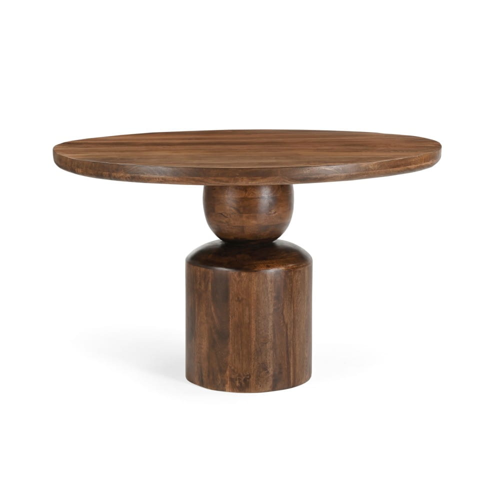 Stół PERUGIA ciemny brąz - widok frontalny ewoodland.pl