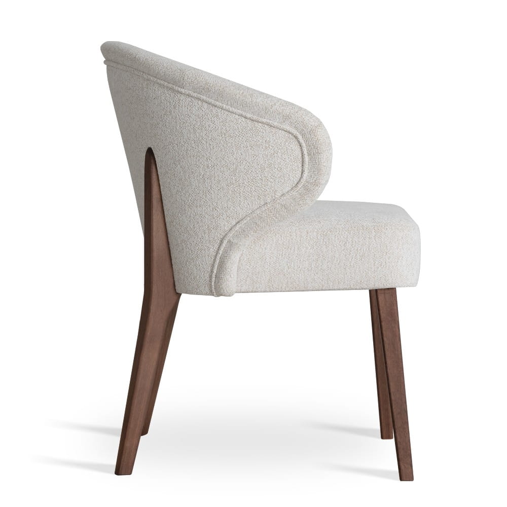 Krzesło ANKARA Supreme ARTE – profil boczny, tylne nogi wyprowadzone w oparcie