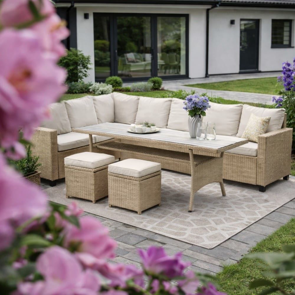 Zestaw ogrodowy LAGUNA aranżacja ogród wypoczynek